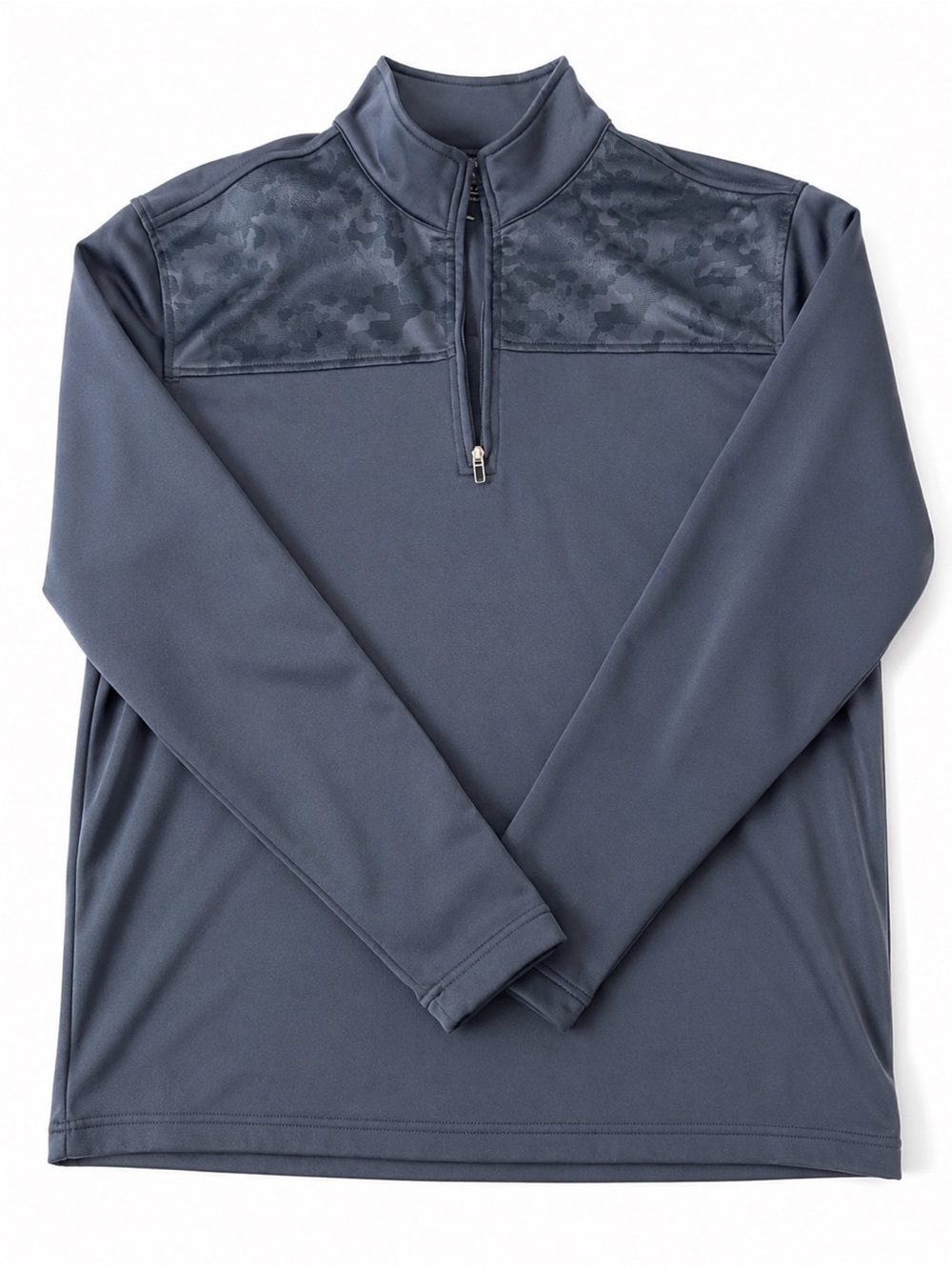 Pebble Beach Men's Half-Zip Performance Pullover — Slate Blue